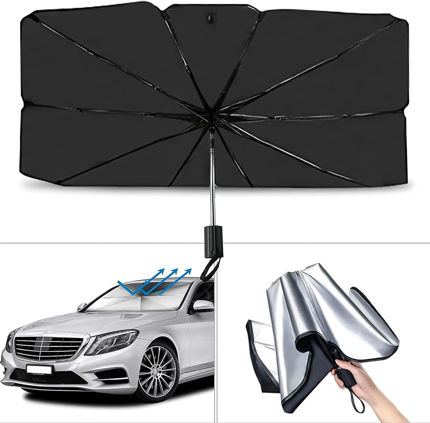 Citroen C-Elysee, Fiat Albea, Renault Thalia, Hyundai Accent Era, Ford Fusion Uyumlu Oto Şemsiye - Lisinya