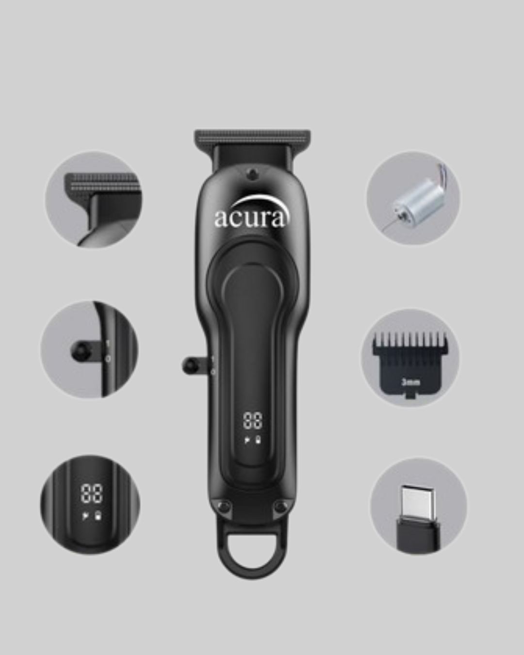 1200W Fön Tarağı – 3 Isı Ayarı, Negatif İyonlu, Hızlı ve Pürüzsüz Sonuç - Lisinya