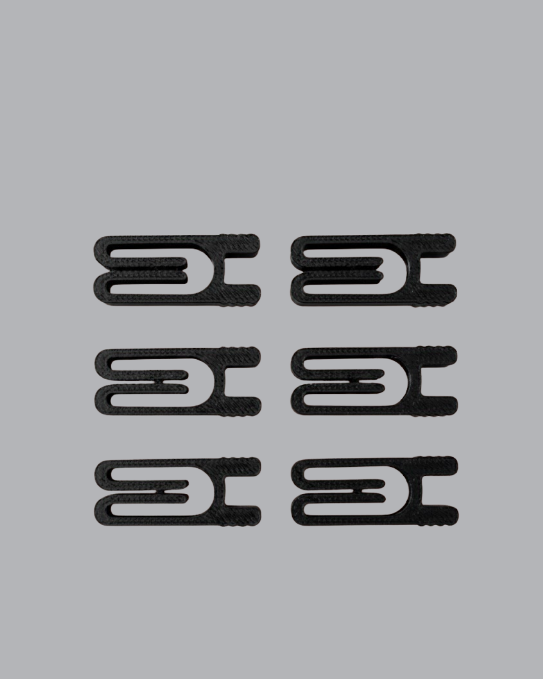 Tekrar Kullanılabilir Poşet Mandalı Siyah 6’lı Set - Lisinya