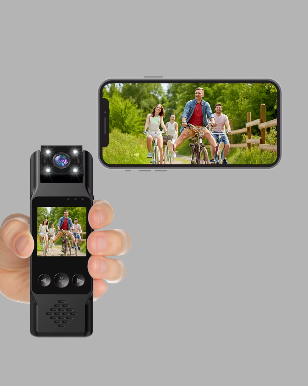 Mini Güvenlik Kamerası 1080P 3MP Fotoğraf 180° Ayarlanabilir Lens USB Şarjlı - Lisinya