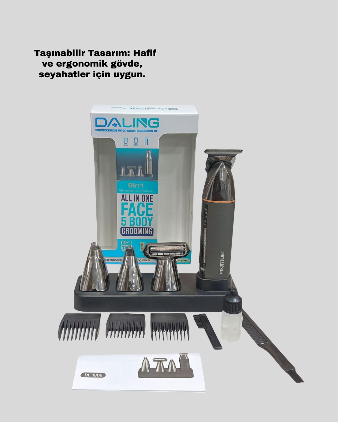 Mini 800 Lümen LED El Feneri – USB Şarjlı, 3 Kademeli Işık, Şişe Açacaklı Taşınabilir Tasarım - Lisinya