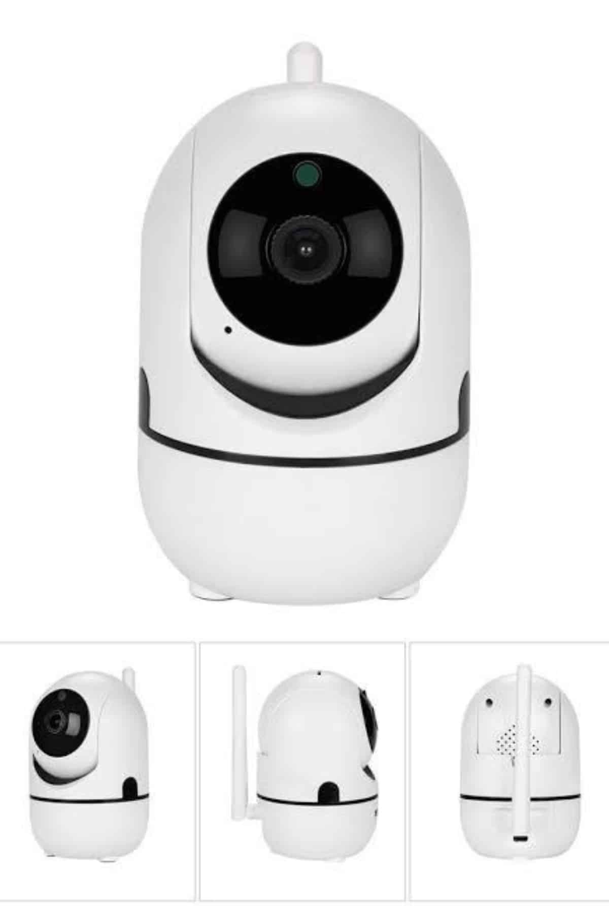 Baby Kamera Kablosuz 720P Beyaz 360 Derece Wifi Kamera Full HD 1080p - Lisinya