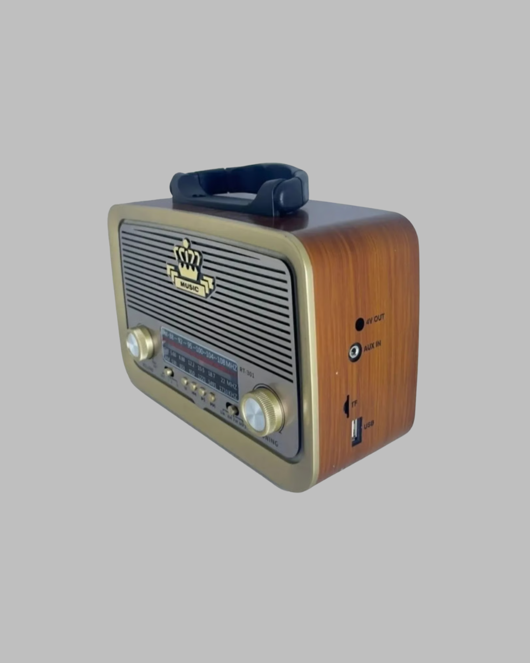 Nostalji Bluetooth Radyo FM AM SW Ahşap Eskitme Tasarım - Lisinya