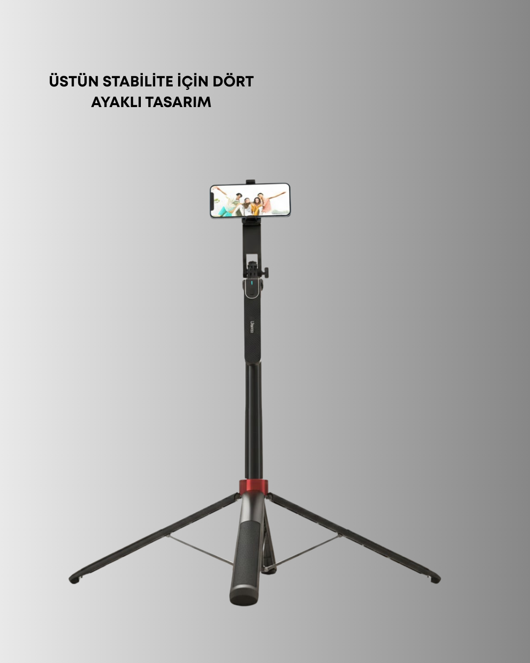 Canlı Yayın ve Fotoğraf İçin Tripodlu Telefon Tutucu - Lisinya