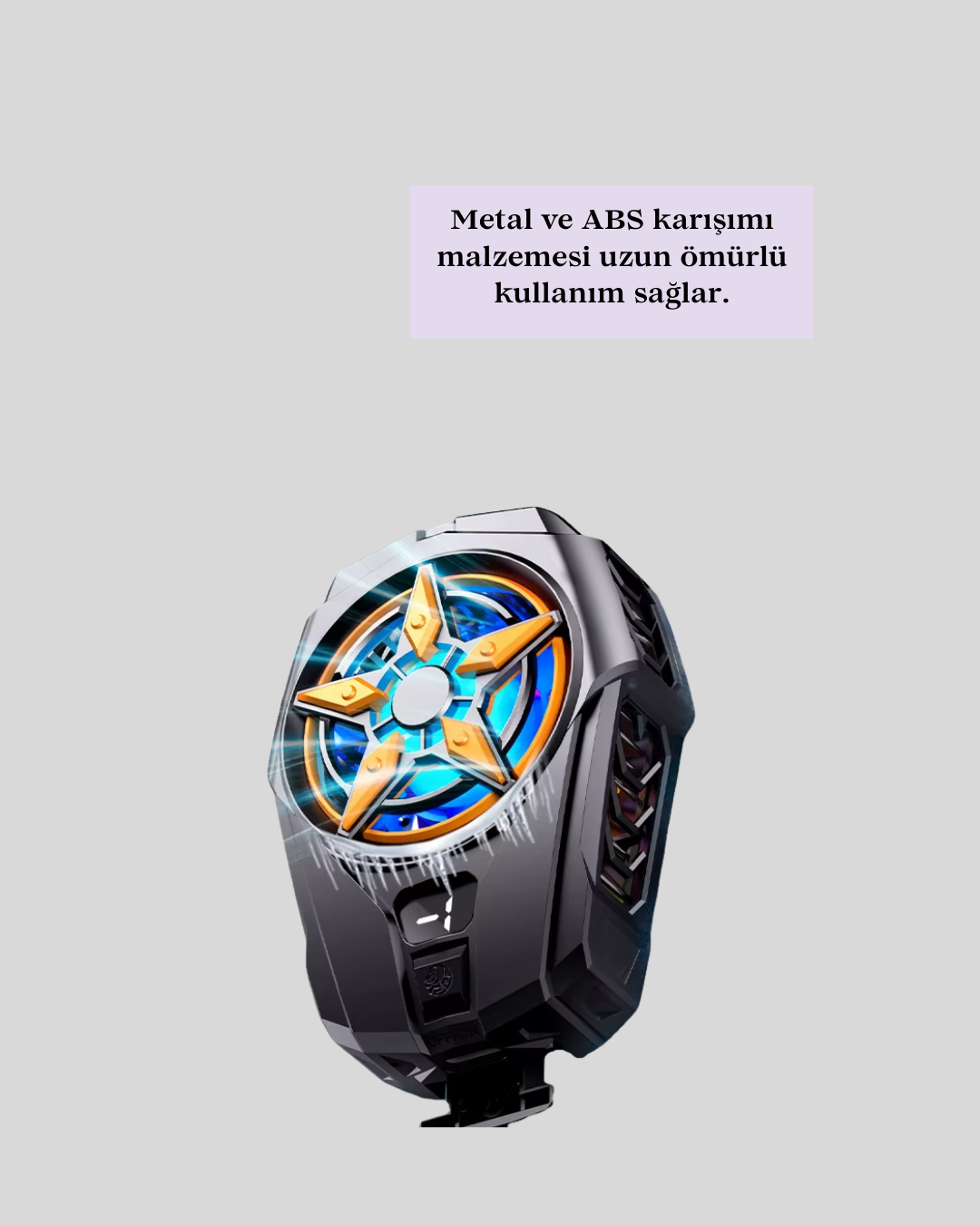 Dijital Göstergeli Evrensel Telefon Soğutma Fanı - Lisinya