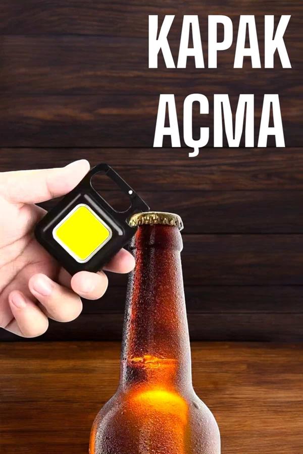 Anahtarlık Çok Amaçlı Mıknatıslı Taşınabilir Işık Led Şarjlı - Lisinya