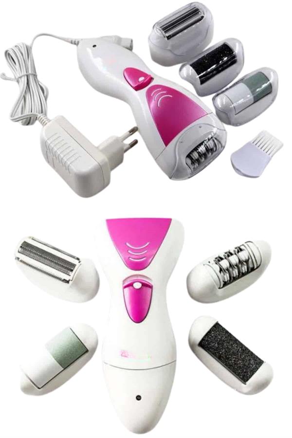 Ayak Törpü Başlıklı Epilatör Aleti 4 Başlıklı Taşınabilir Şarjlı Epilasyon Cihazı - Lisinya