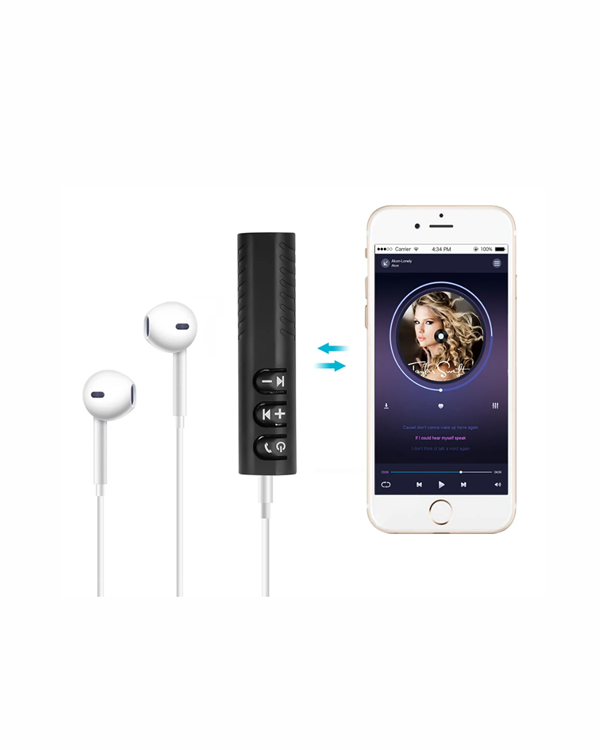 Bluetooth 4.1 Ses Alıcısı | 3.5mm Girişli Hoparlör & Kulaklıklar İçin Kablosuz Dönüştürücü - Lisinya