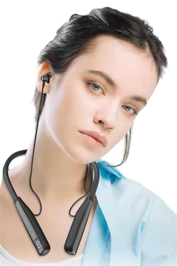 Boyun Askılı 100 Saat Kablosuz Kulaklık Göstergeli Bluetooth Kulaklık - Lisinya