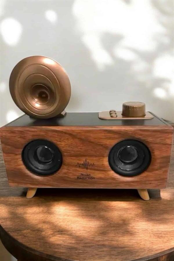 Çalar Radyo Müzik Kutusu Nostaljik Hoparlör Speaker - Lisinya