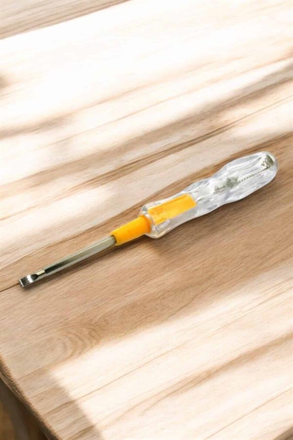 Çift Taraflı Elektrik Kontrol Kalemi Şeffaf Tornavida - Lisinya