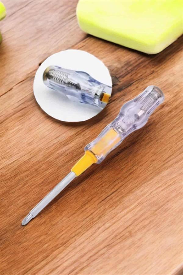 Çift Taraflı Elektrik Kontrol Kalemi Şeffaf Tornavida - Lisinya