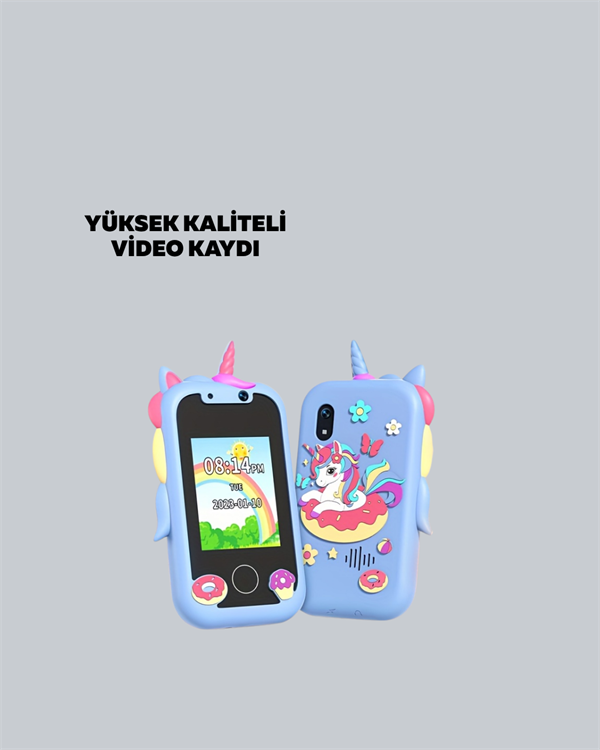 ABS + Silikon Gövdeli Dayanıklı Çocuk Kamerası – Güvenli Malzeme, Şok Emici Tasarım - Lisinya