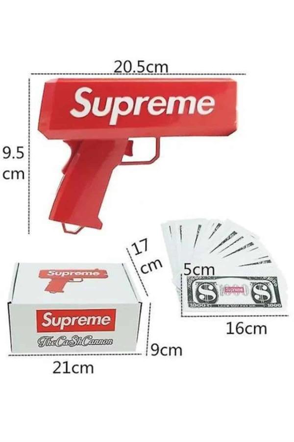 Çocuklara Özel Eğlenceli Para Saçma Makinası Parti Oyuncağı Kırmızı - Lisinya