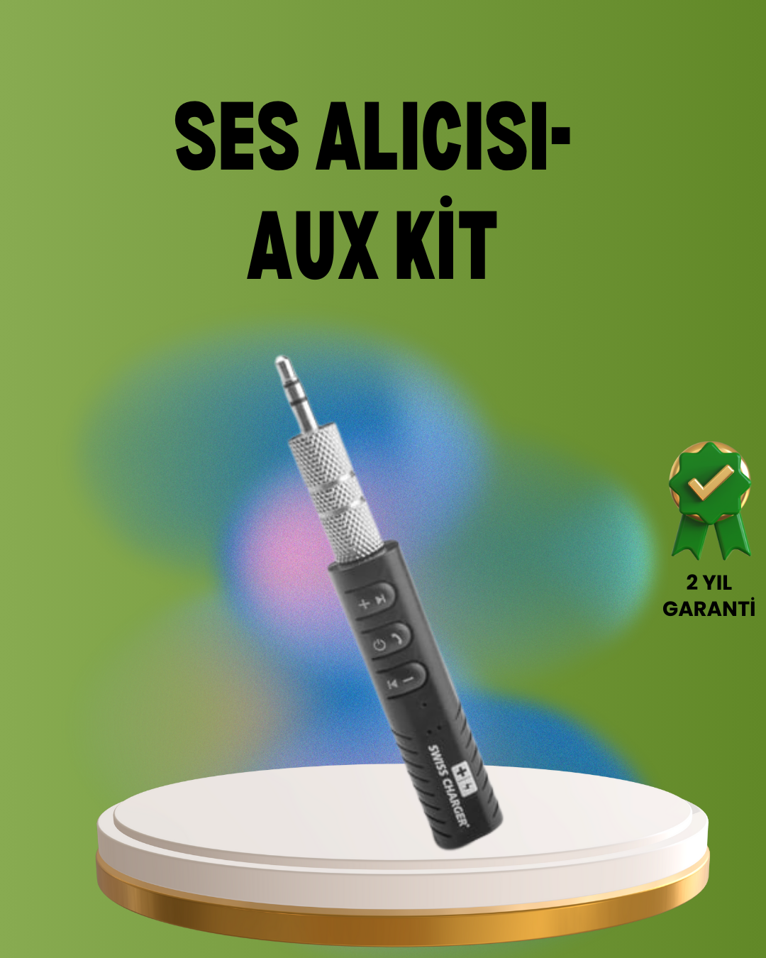 Hızlı Şarjlı Bluetooth Ses Alıcısı – Ev, Araç ve Ofis İçin - Lisinya