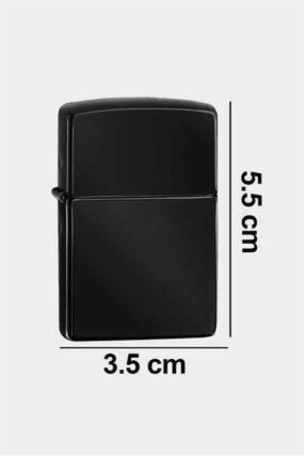 Erkeklere Özel Hediyelik Eşya Metalik Benzinli Çakmak Doldurulabilir - Lisinya