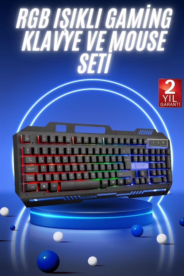 Gaming Oyuncu Klavyesi Led Aydınlatmalı Mekanik Hisli - Lisinya