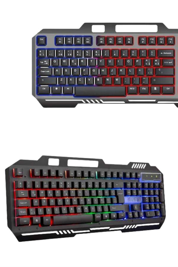 Gaming Oyuncu Klavyesi Led Aydınlatmalı Mekanik Hisli - Lisinya