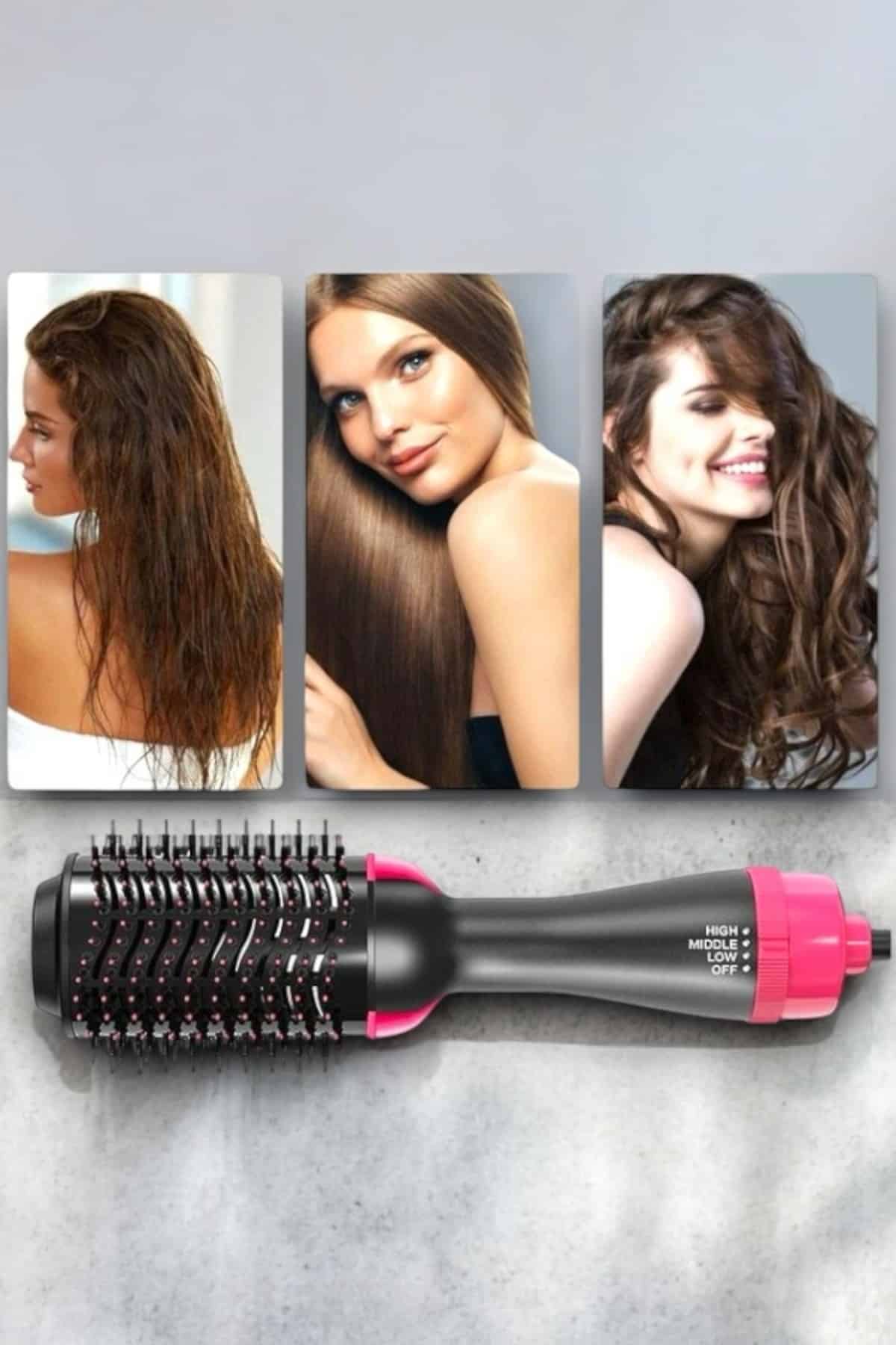 220°C’ye Kadar Isınan, Hacim ve Yıpranma Karşıtı Profesyonel Fön Tarağı - Lisinya