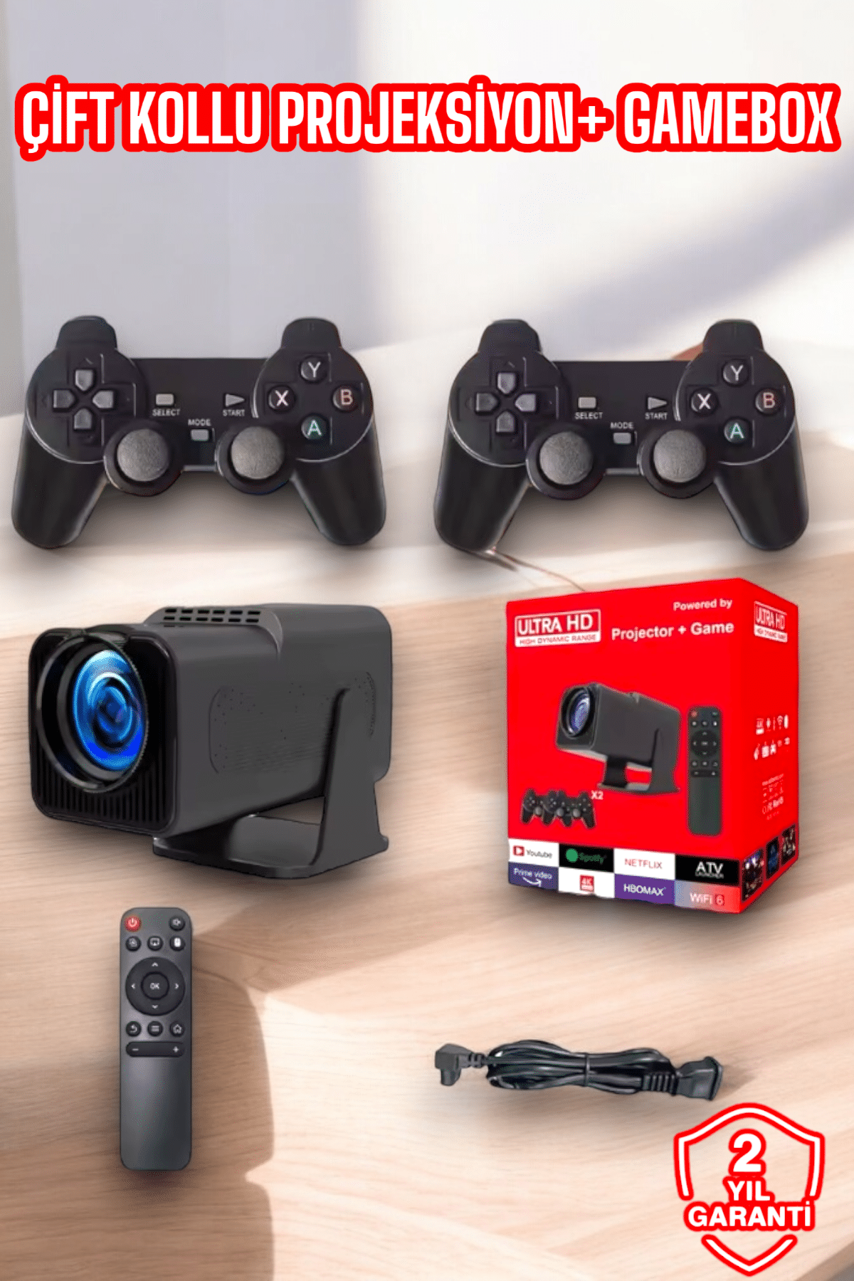 2000+ Oyun ve Popüler Uygulama Destekli Çok Fonksiyonlu Projeksiyon - Lisinya