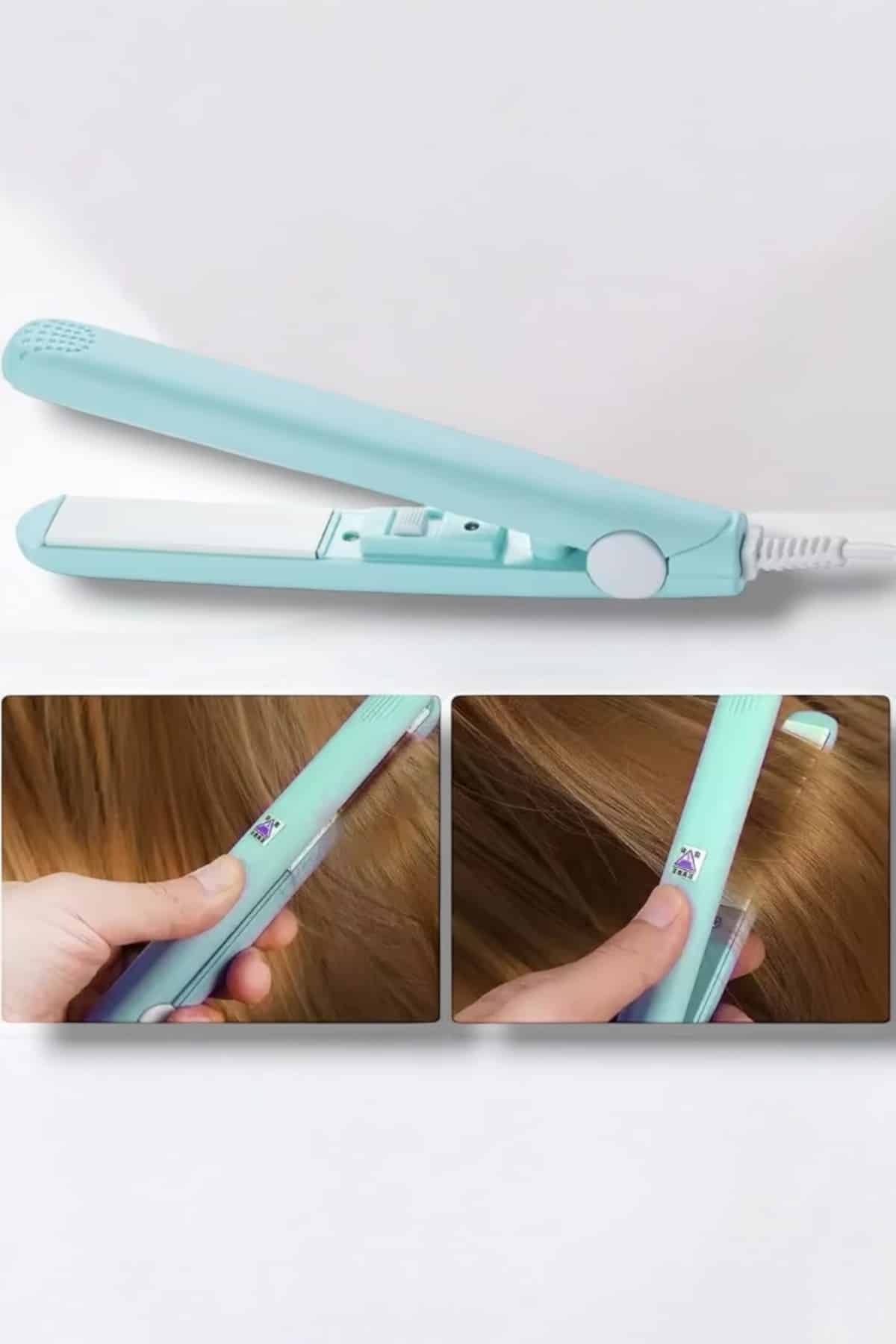 180°C Isı ve Uzun Süre Kalıcı Düzlük Sağlayan Mini Saç Düzleştirici - Lisinya