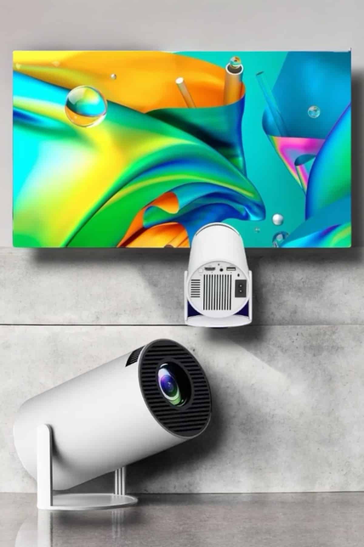 130 İnç Geniş Ekran ve 4K Destekli Full HD Projeksiyon Cihazı - Lisinya