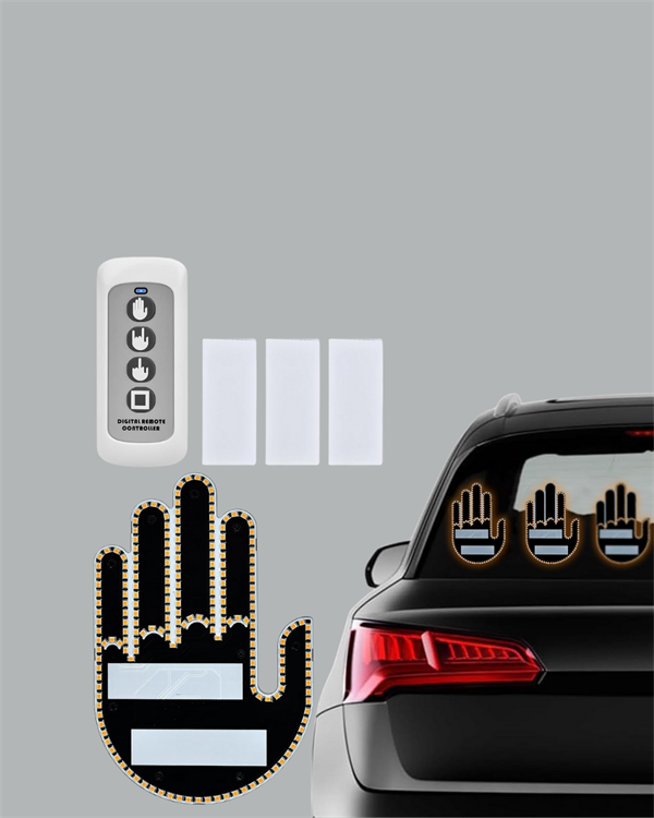 Kablosuz Kumandalı LED Jest Işığı – 3 Modlu Araba Arkası Mesaj Işığı, 203 LED ile Yüksek Parlaklık - Lisinya
