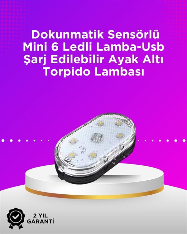 Kablosuz Manyetik Montajlı Araba İçin 7 Renkli Ambiyans Işığı Seti - Lisinya