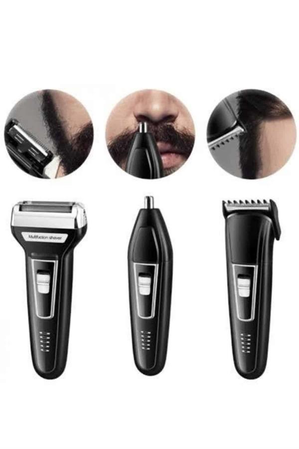 Kulak Burun Kıl Kesme Ense Yanak Tıraş Seti 3 Başlıklı Profesyonel - Lisinya