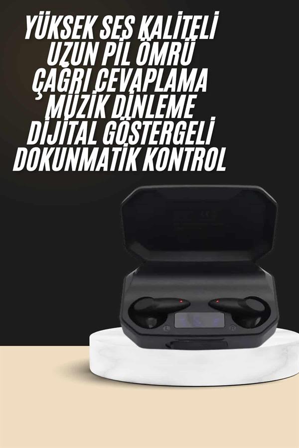 Kulak İçi Bluetooth Kulaklık Rgb Işıklı Çift Mikrofonlu iOS/Android Uyumlu BT 5.2 - Lisinya