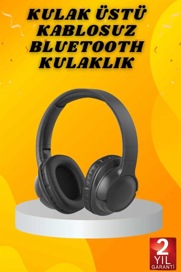 Kulak Üstü Bluetooth Kulaklık Ayarlanabiilir Uzun Pil Ömrü Kablosuz 5.0 Bluetooth - Lisinya