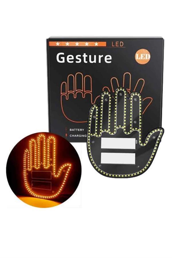 Led Işık El İşareti Araç Camı İçin Uzaktan Kumandalı - Lisinya