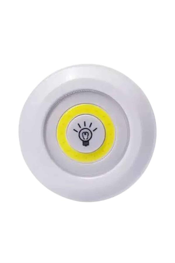 Led Lamba 3'lü Uzaktan Kumandalı Yapışkanlı - Lisinya