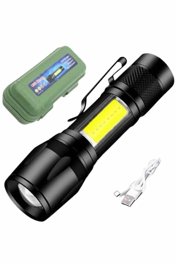 Led Lamba El Feneri Küçük Taşınabilir USB Şarjlı Acil Durum Lambası - Lisinya
