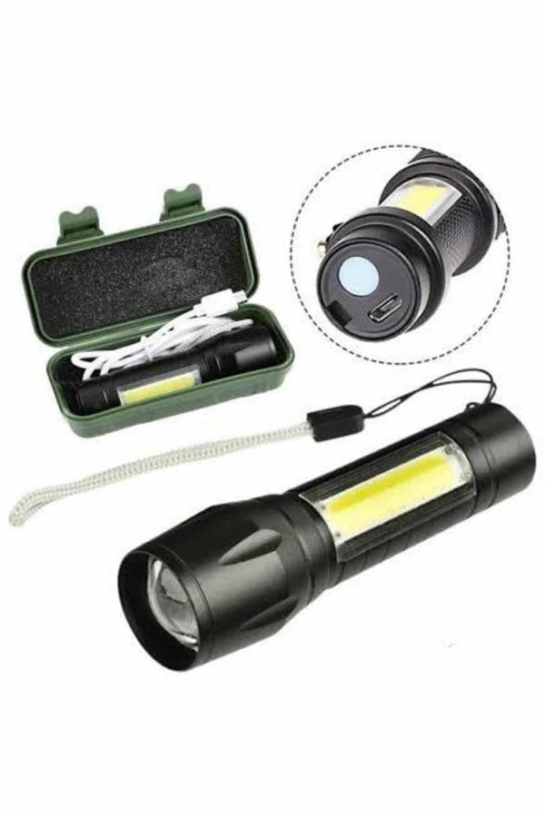 Led Lamba El Feneri Küçük Taşınabilir USB Şarjlı Acil Durum Lambası - Lisinya