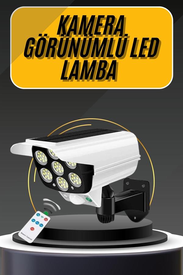 LED Lamba-Güneş Paneli Destekli Uzaktan Kumandalı Solar LED Lamba - Lisinya