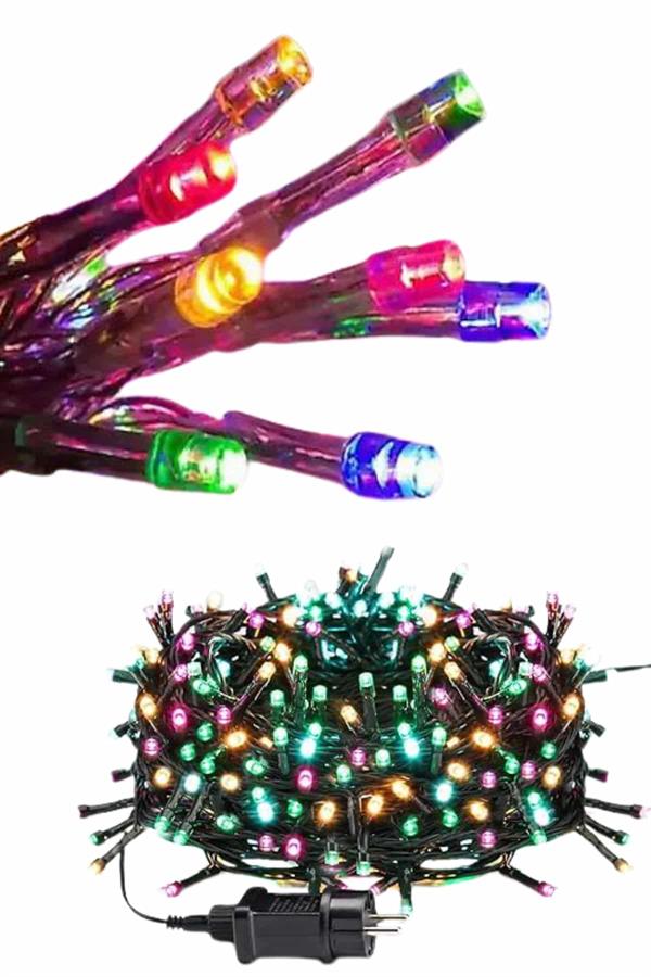 Ledli Fişli Led Dekor Lambası 5M RGB Yılbaşı Ağacı Işığı - Lisinya