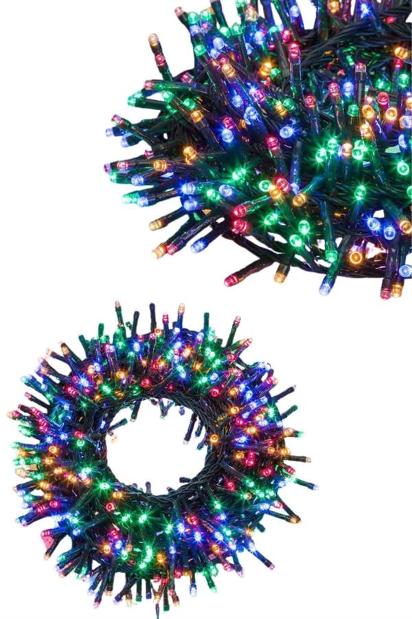 Ledli Fişli Led Dekor Lambası 5M RGB Yılbaşı Ağacı Işığı - Lisinya