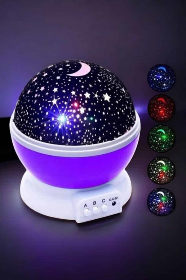 Mavi ve Mor Işıklı Star Master Projeksiyon Lambası - Lisinya