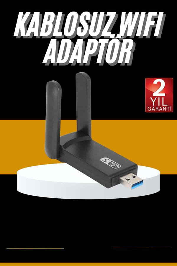 Mbps Wifi Alıcı Kablosuz Wifi Adaptörü Çift Band Çift Antenli - Lisinya