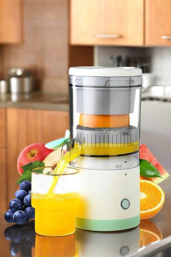 Meyve Sıkacağı USB Şarjlı Taşınabilir Çift Bıçaklı Güvenlik Kilidi - Lisinya