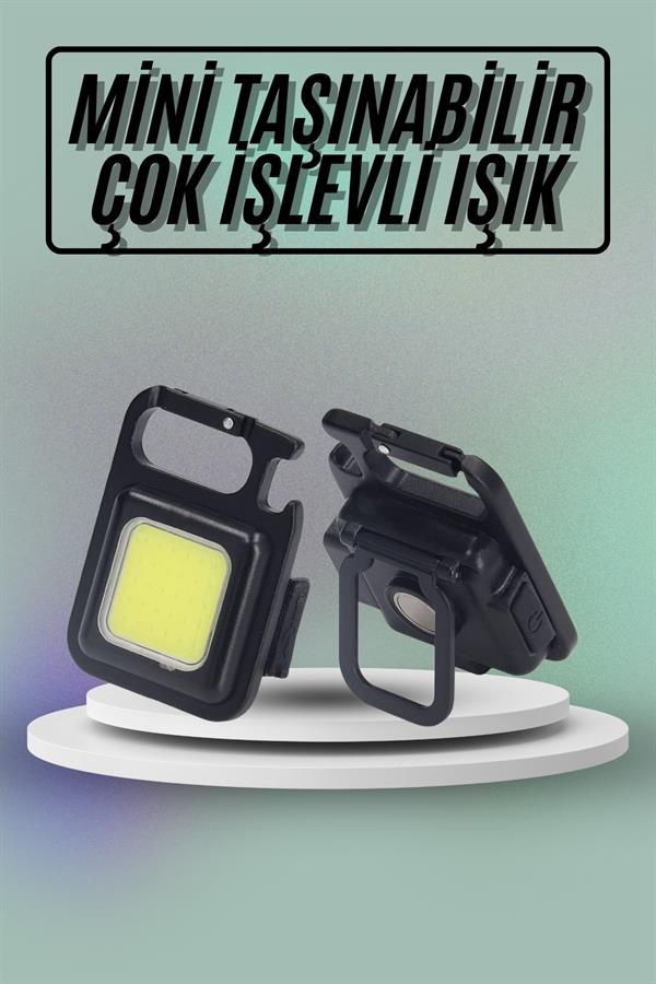 Mıknatıslı Parlak Led Işık 3 Fonksiyonlu Şarj edilebilir Ledli Mini Taşınabilir - Lisinya