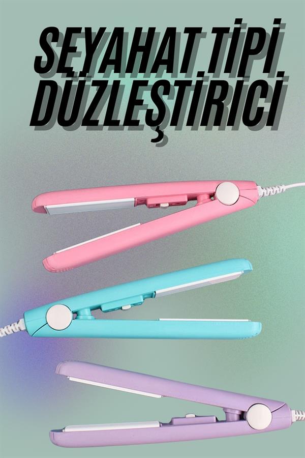 Mini Düzleştirici Seramik Kaplama Seyahat Tipi Elektriklenme Karşıtı - Lisinya