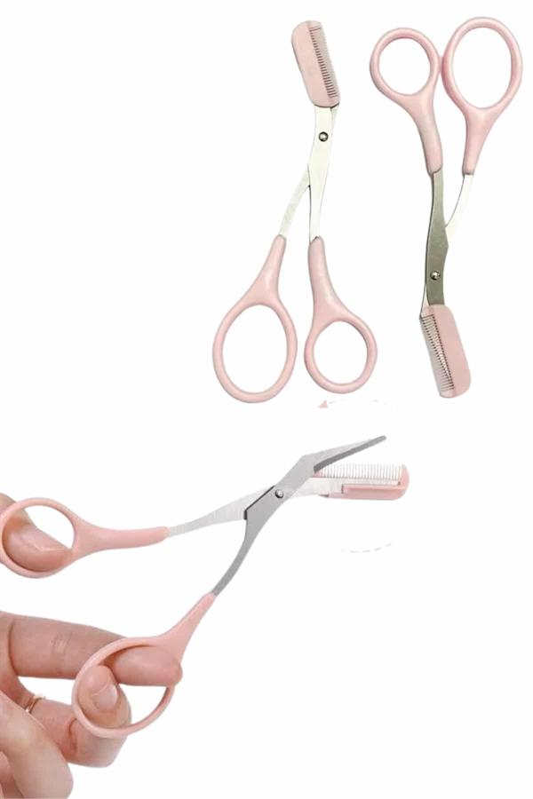 Profesyonel Taraklı Kaş Usturası ve Kaş Makası Bıyık Alma Kaş Usturası - Lisinya