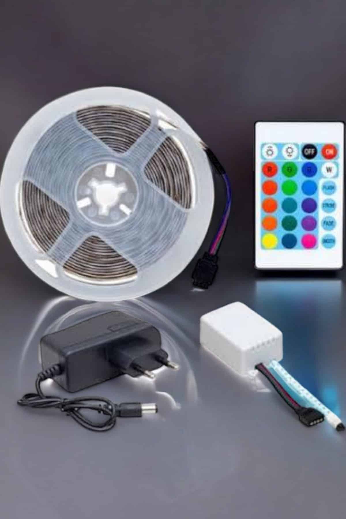 Led Işık 5 Metre Şerit Led RGB Işıklı - Lisinya