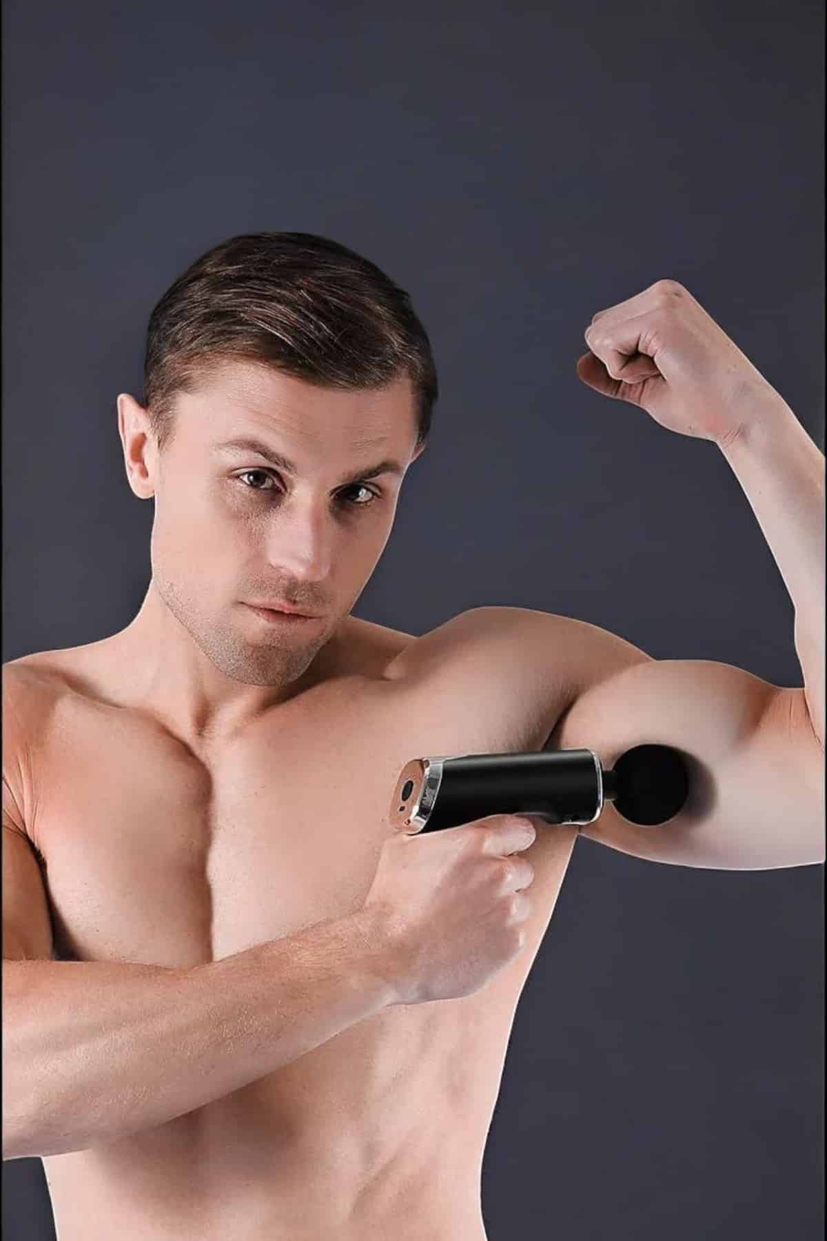 4 Başlıklı Darbeli Şarjlı Masaj Aleti Tabancası Kablosuz - Lisinya