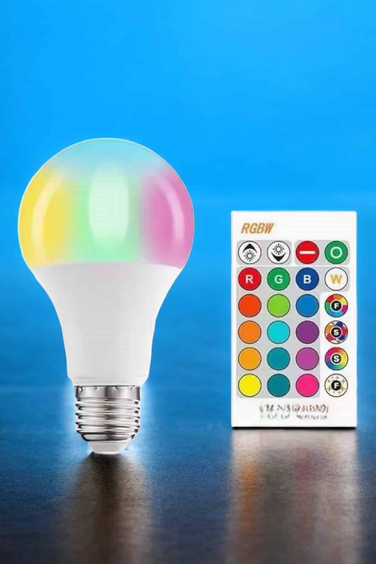 Led Ampul Enerji Dostu RGB Işıklı 100W Led Işık - Lisinya