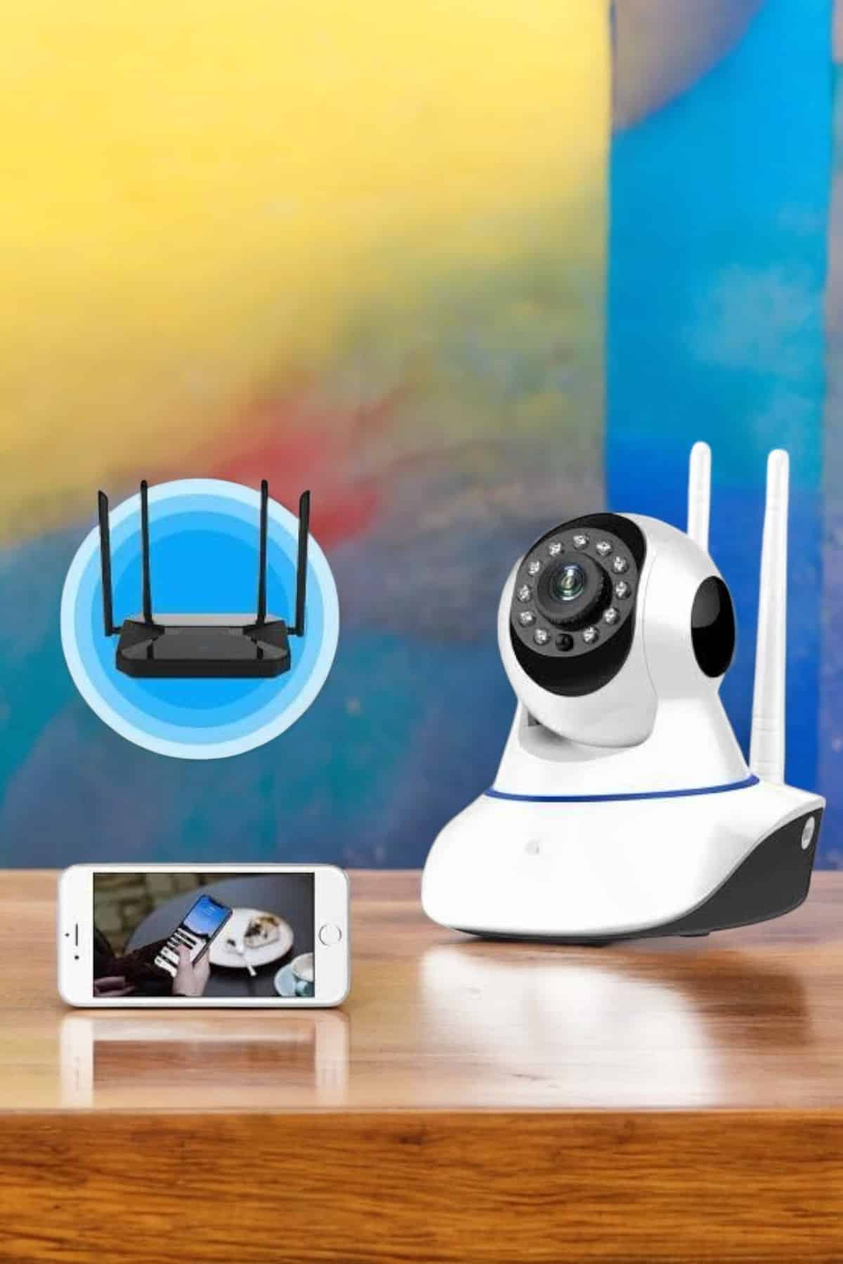 Wifi Kamera Ev Kamerası Gece Görüşlü Kablosuz Bebek Izleme Kamerası - Lisinya