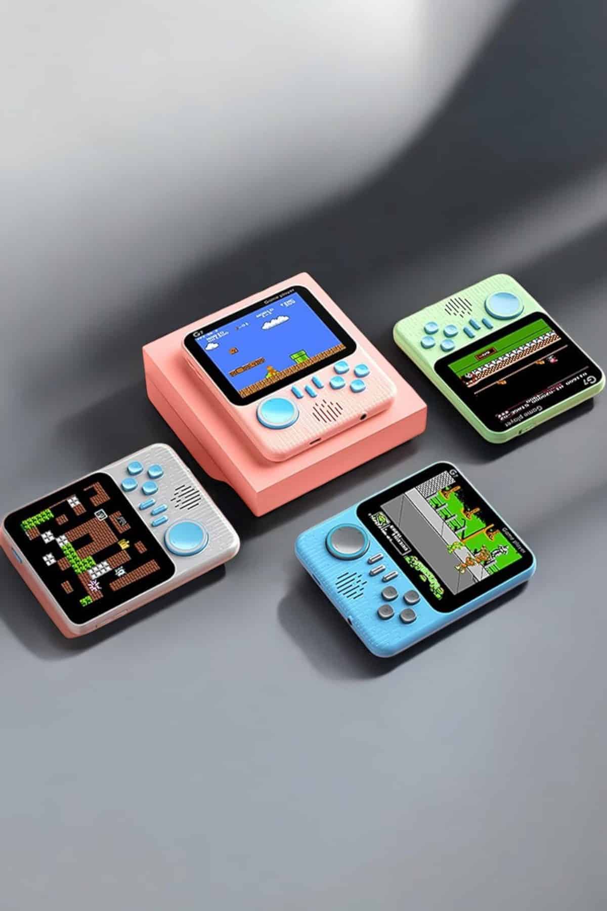 Mini Atari El Atarisi 3.5 inç Ekran Çift Konsol 666 Adet Retro Oyun Gameboy El Atarisi - Lisinya