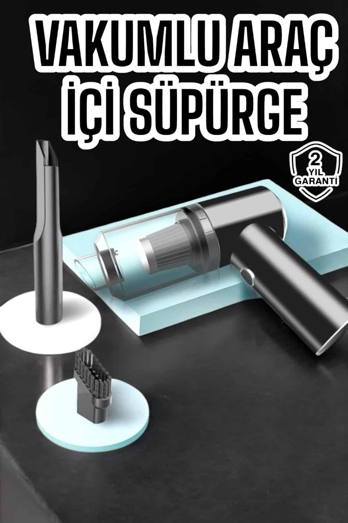 Araç İçi Süpürge Vakumlu Şarjlı Süpürge Filtreli - Lisinya